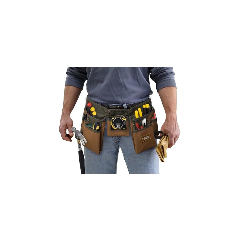 JACKSON PALMER Professional Tool Belt (Tan & Green)
