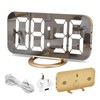 U-picks Digital Alarm Clock, 6.5" Large LED Display with Brightness