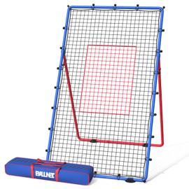 BALLNET Professional Volleyball Rebounder Net,Volleyball Net Size 7×4FT,with 5-Speed Adjustable Angle Volleyball Training Equipment,Anti-Slip Base Design,Improve Volleying,Bumping,Spiking Skills