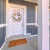 Bunny Egg Easter Wreath Simulation Lavender Wreath Decoration for Door