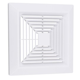 1-Piece (9"x9"Inches) Bathroom Exhaust Fan Cover with Spring for Br-oan Nu-Tone Square Ceiling or Wall Mounted Exhaust Fan, Ceiling Fan, Grille, Air Diffuser, Diverter Ventilation Hood