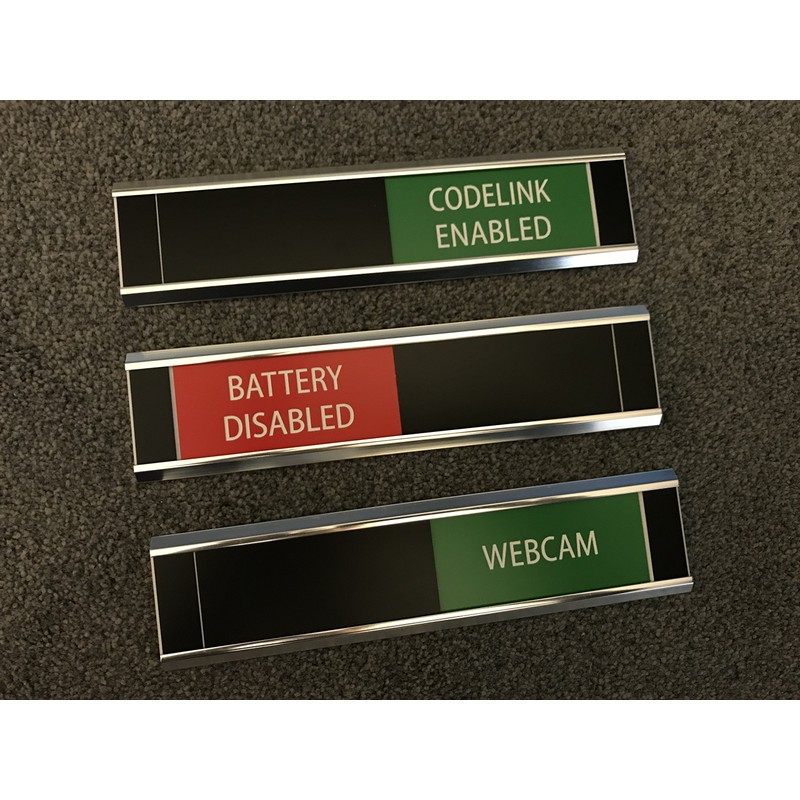 Sliding Signs - Entry Control - Engaged (RED) / Vacant