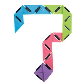 U-Fidget Shape Shifting Multi Colored Folding Toy Set of 6