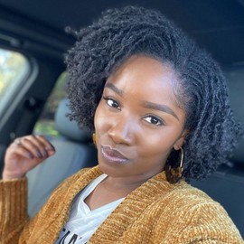 0.4 cm Width 8 Inch 40 Strands Human Hair Loc Extensions, Natural Black 100% Full Handmade Permanent Real Human Hair Dreadlock Extensions for Women/Men/Kids Can Be Dyed Bleached Curled Twisted