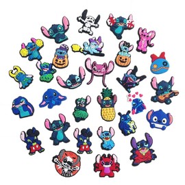 Dagmar 20 Pcs Stitc_h Shoe Charms, Cute Shoes Charms for Boys Girls Cute Charms Pack Shoe Decoration Pins Cartoon Charms for Bracelet Wristband Accessories Party Gift for Kids Boys