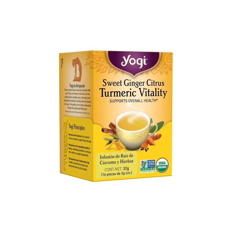 Yogi Té De Cúrcuma Y Hierbas 16 Sobres 32g