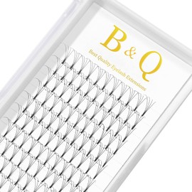 Ready-to-Use Fan Eyelash Extensions, 4D-C-0.07-13, Eyelash Fans, Soft, 4D, 6D, 7D, Volume Technology, Artificial Eyelashes, Thickness 0.07/0.10 mm, Short Base (4D-C Curl-0.07 mm, 13 mm)
