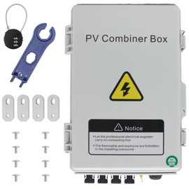 PV Solar Combiner Box with 550V DC Breaker, Enhanced Lightning Protection, and 15A Fuse - Engineered for Reliable Grid-Tied and Off-Grid Applications