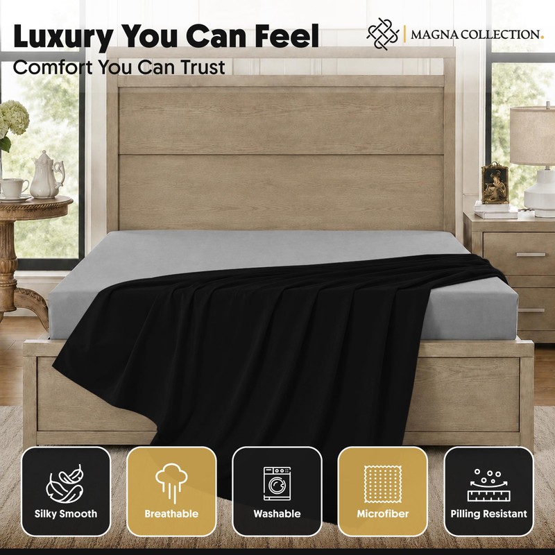MAGNA COLLECTION Single Flat Bed Sheet 254 x 178 cm