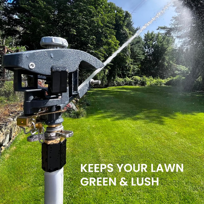 Heavy Duty Tripod Sprinkler 300003, Long Range Sprinkler with 125