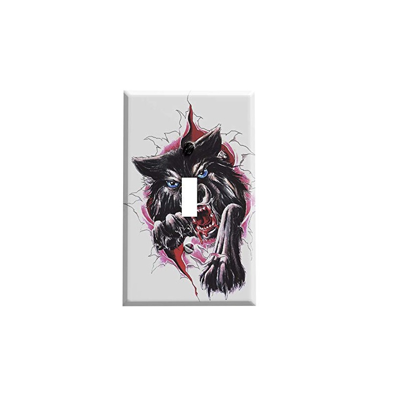 Gotham Decor Wolf Break Through Switchplate - Switch Plate Cover