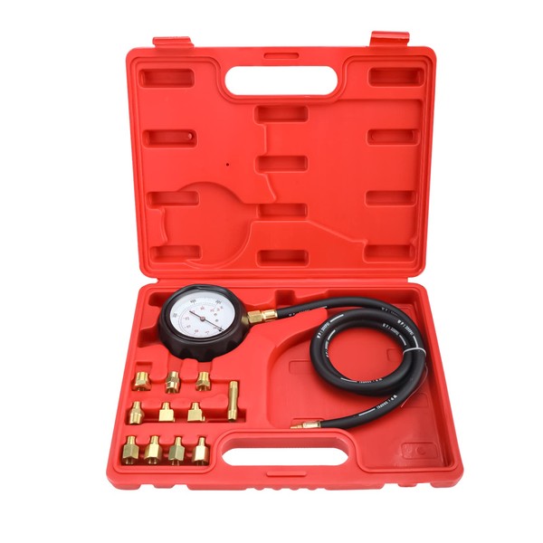 KUNTEC 0-500PSI Engine Oil Pressure Gauge Transmission Fluid Diagnostic Tester