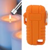 USB Rechargeable Lighter Windproof Dual Arc Lighter Waterproof Flameless Electric