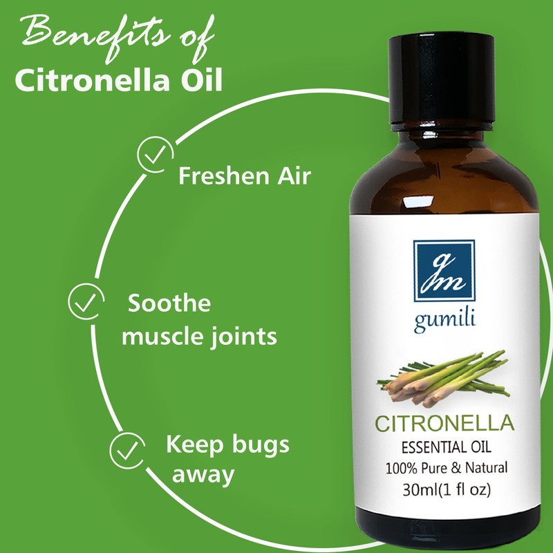 GM Gumili Citronella Essental Oil for Diffuser Aromatherapy - 1