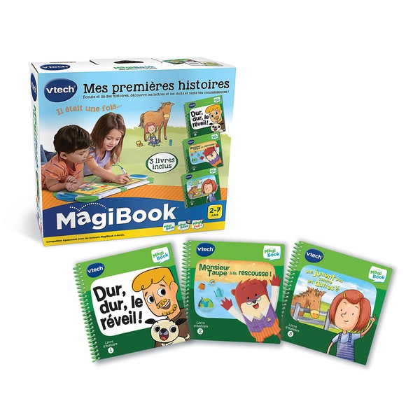 VTech Magibook Pack of 3 Books, Educational Book, 80-488805, Multi-Colour - French Version