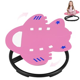 Bghdas Kids Sensory Swivel Chair, Autism Spinning Chair for Kids Sensory, Autism Sensory Products Sit and Spin 360° Spinning Seat for Autistic ADHD Kids Indoor Outdoor Play (Pink)