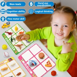 Montessori Toys for 1 2 3 4 Year Old Boys Girls Toddlers Preschool Learning Activities, Animals Dinosaur Vehicles Foods Balls Sea Sorting Toys Set Educational Toys STEM Sensory Toys Gifts for Kids