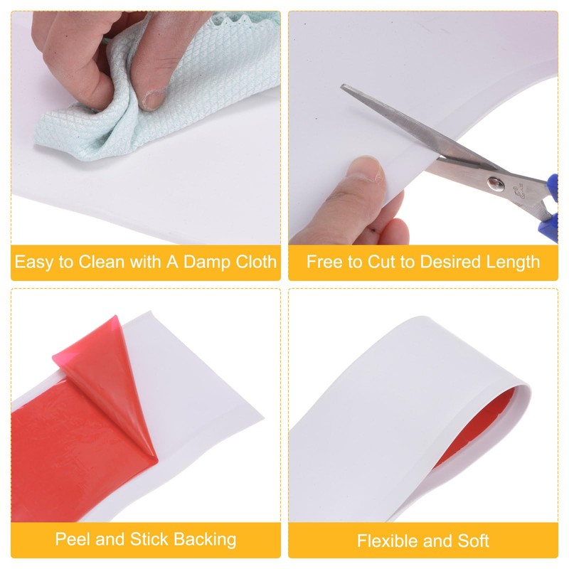 HARFINGTON 20ft x 6" Baseboard Trim Peel and Stick Wall