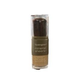 Neutrogena Mineral Sheers Mineral Powder Foundation, Fair To Light # 20, 0.18 oz
