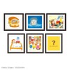 Toshin Pack P1-GM011 Bread Lobby Frame Magnet Collection (Bread Lobby