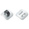 Jagwire 4 x Alloy Stick-on Cable Guide Silver/Black, Alloy Stick-On,