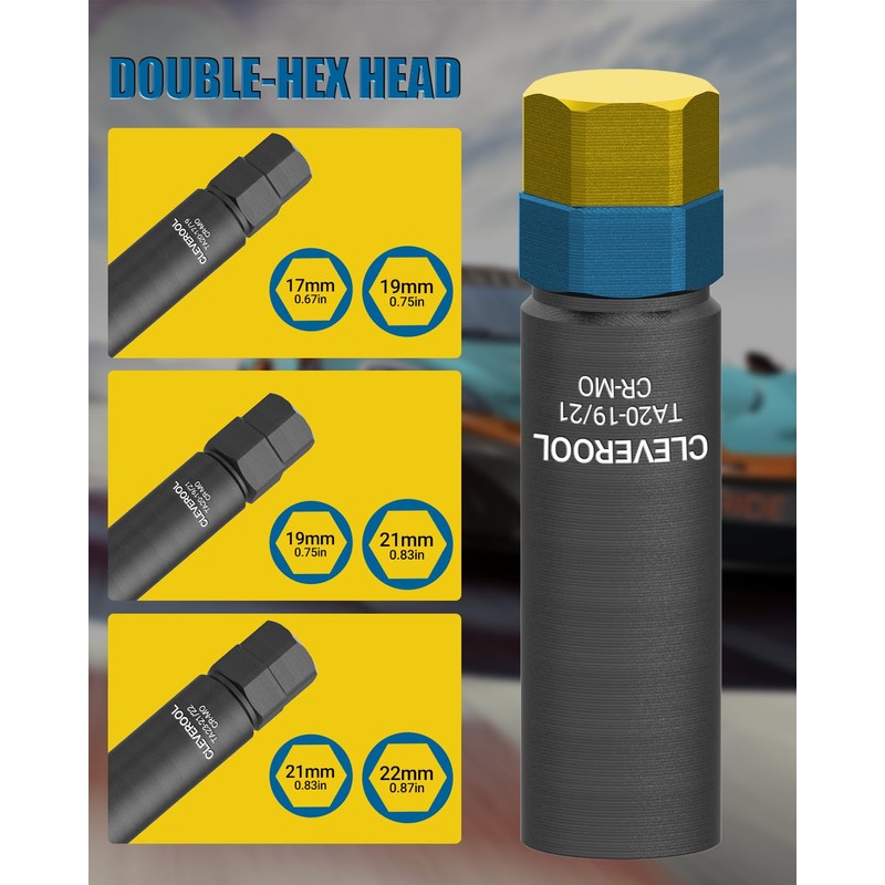 CLEVEROOL 10 Spline Lug Nut Socket, Compatible with Bimecc 10-Spline