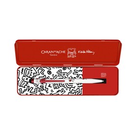 Caran D' Ache Keith Haring Ballpoint Pen - Special Edition - White