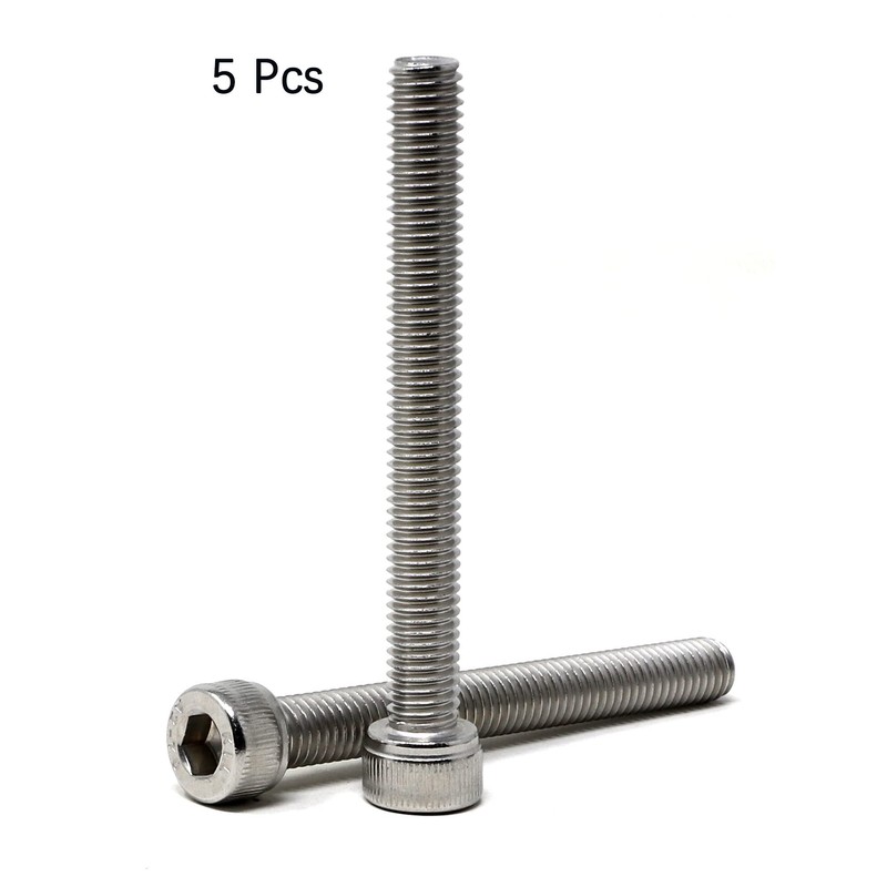 iexcell 5 Pcs M8 x 75mm Thread Pitch 1.25 mm