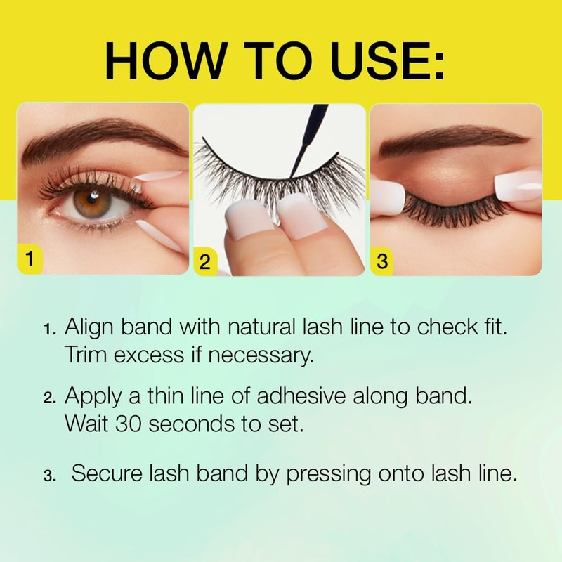 Ardell Ardel Active Gainz Eyelashes - 4 pairs of synthetic,