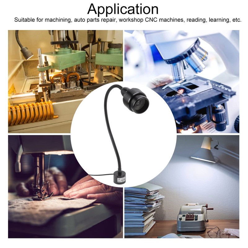 9W LED Work Lamp Telescopic Zoom with Magnetic Base Flexible