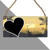 Days Until Turkey Holiday Countdown Plaque - MDF Wooden Hanging