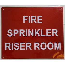 K-Musculo Sprinkler Riser Room - RED - (Reflective !!! Aluminum, 10X12).