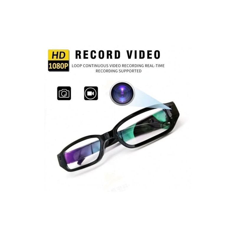 Denash Gafas Inteligentes AI con Cámara, Gafas Grabación Vídeo 1080P,