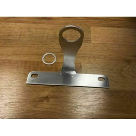 EACCESSORIES EA Flat License Plate Relocation Holder Bracket for Honda Monkey 2019-2025 - Rear Axle Tag Mount - Lightweight, Highly Durable, Rustproof (1-inch Hole)