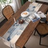 Velvhom Modern Living Room Table Runner Autumn Table Runner Grey