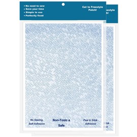 Patch Magic Washable Double-Sided Fabric Tape for Girl Scout Badges & Uniforms | No Sew No Iron Adhesive Strips | 2 Large Sheets (8.8x12) | Waterproof & Reusable