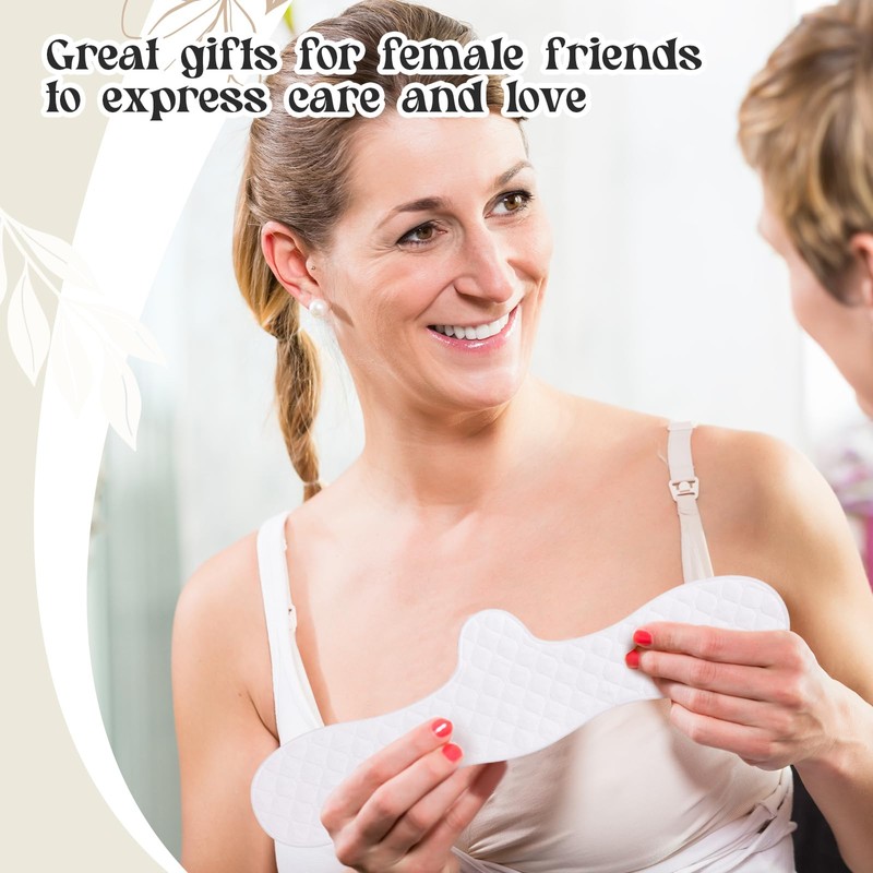 Boyiee Pack of 16 Reusable Cotton Bra Inserts Under the