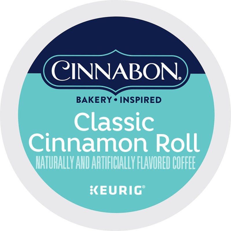Cinnabon Classic Cinnamon Roll, Single-Serve Keurig K-Cup Pods, Flavored Coffee,