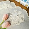 Artbloss Macrame Placemats Farmhouse Rustic Lace Doily Crochet Handmade Cotton