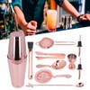 Lybunair 11 PCS Spotless Steel Cocktail Making Set, Complete Mixing