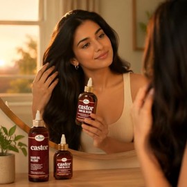 Difeel Aceite para el cabello Castor Pro-Growth 2.5 oz. - Fabricado con aceite de ricino natural para el crecimiento del cabello.
