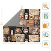 Boho Coffee Dish Drying Mat, Highly Absorbent Microfiber Kitchen Counter