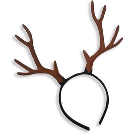 Reindeer Antlers Headband Red Elk Deer Horn Headband Reindeer Cosplay Horns Headpiece Christmas Reindeer Headbands