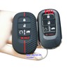 RUNZUIE 2Pcs 5 Buttons Silicone Smart Key Fob Cover for
