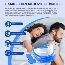 Anti Schnarch Mundstück, Wirksame Schnarchstopper, Nachtaufbissschienen für Männer und Frauen zur Verhinderung von Zähneknirschen und Schnarchen Snoring Stopper