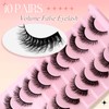 FADLASH Cat Eye Lashes 𝟏𝟎 𝐏𝐚𝐢𝐫 False Eyelashes Soft Fluffy