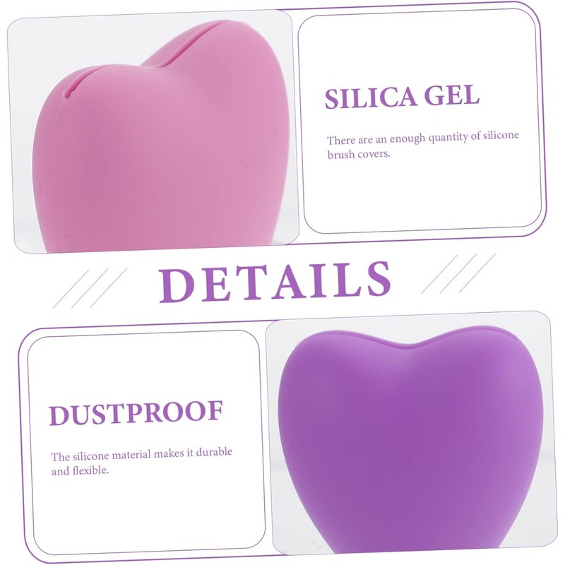 6 Piezas Estuche Para Brochas De Maquillaje De Silicona Fundas