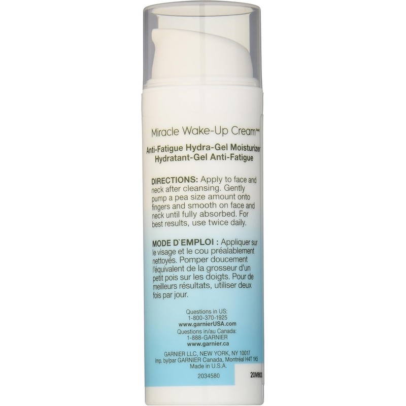 Garnier SkinActive Miracle Anti-Fatigue Wake-Up Hydra-Gel Moisturizer, 1.7 Fluid Ounce