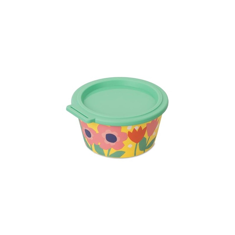 Koziol Bowl with Lid Nora Box 700 ml Blooms Multicoloured