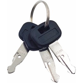 SPJIUQI 3Pcs Keys RC411-53933 ELI80-0101 459A for Kubota Mini Excavator Backhoe Skid Steer KX018-4 KX033-4 KX040-4 KX057-4 L39 L39TLB L45 L48 L48TLB M59 M62 SSV SVL R520 R630 U15 U17 U25S U35